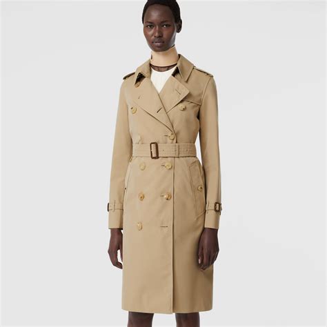 kensington long trench coat burberry